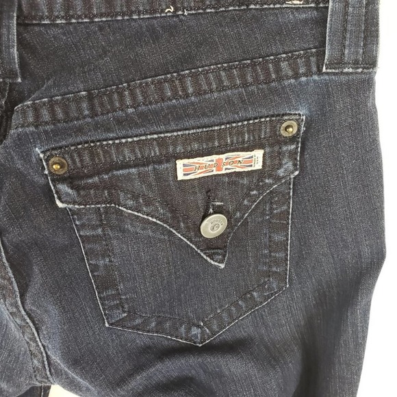 Hudson skinny bermuda denim button flap shorts W632DLA Size 28 EUC - Picture 3 of 7